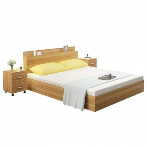 Giường ngủ gỗ công nghiệp MDF 1m8x2m có kệ đầu giường 